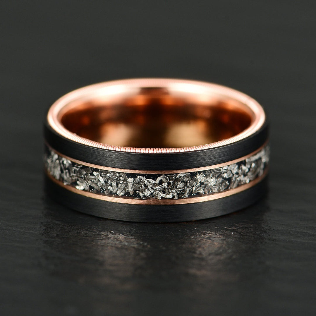 Crushed Meteorite Ring