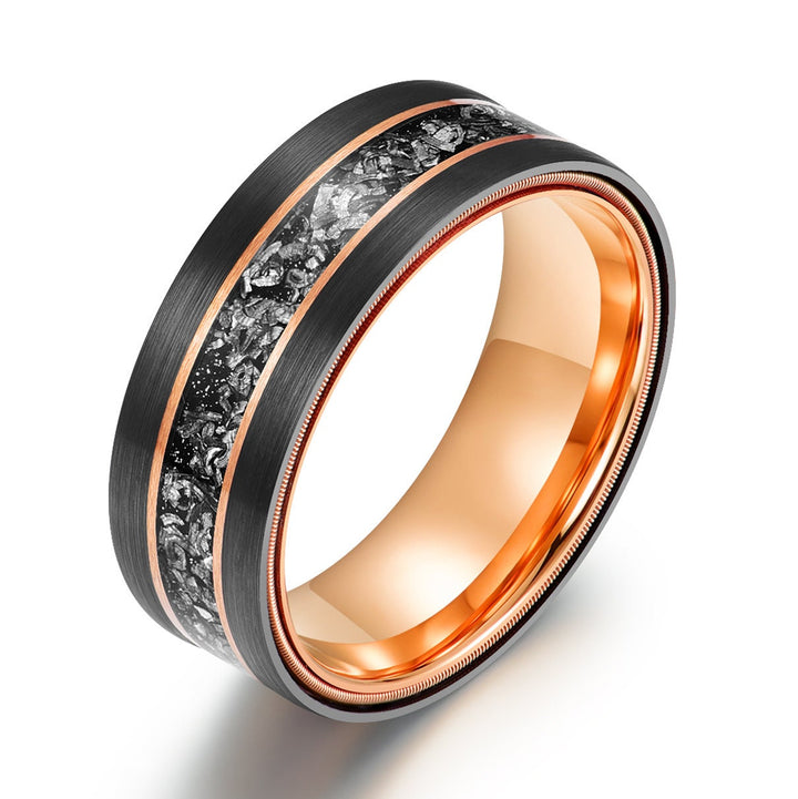 Crushed Meteorite Ring