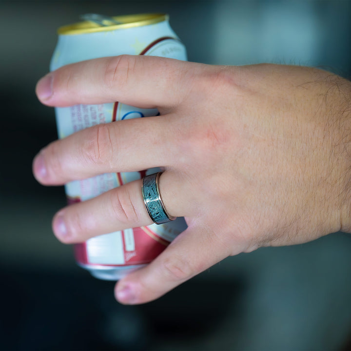 Meteorite Titanium Men's Wedding Band