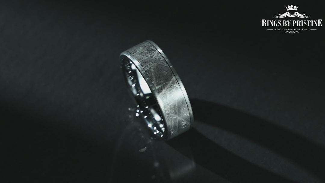 Meteorite Titanium Men's Wedding Band