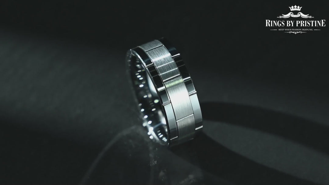 Tungsten Men's Wedding Band 8MM