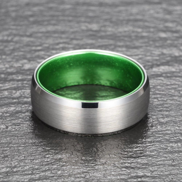 Green Bay Packers Ring Silver Ring 8mm Tungsten #packers #nfl – Exclusive  Inspirations