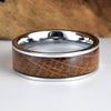 Tungsten Whisky Barrel White Oak Mens Wedding Band - Rings By Pristine