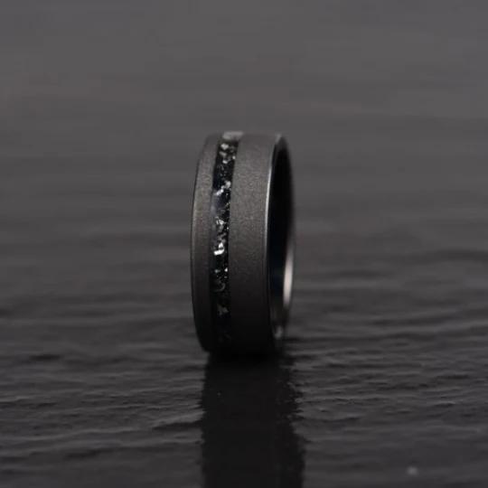 Men’s Meteorite Wedding Bands