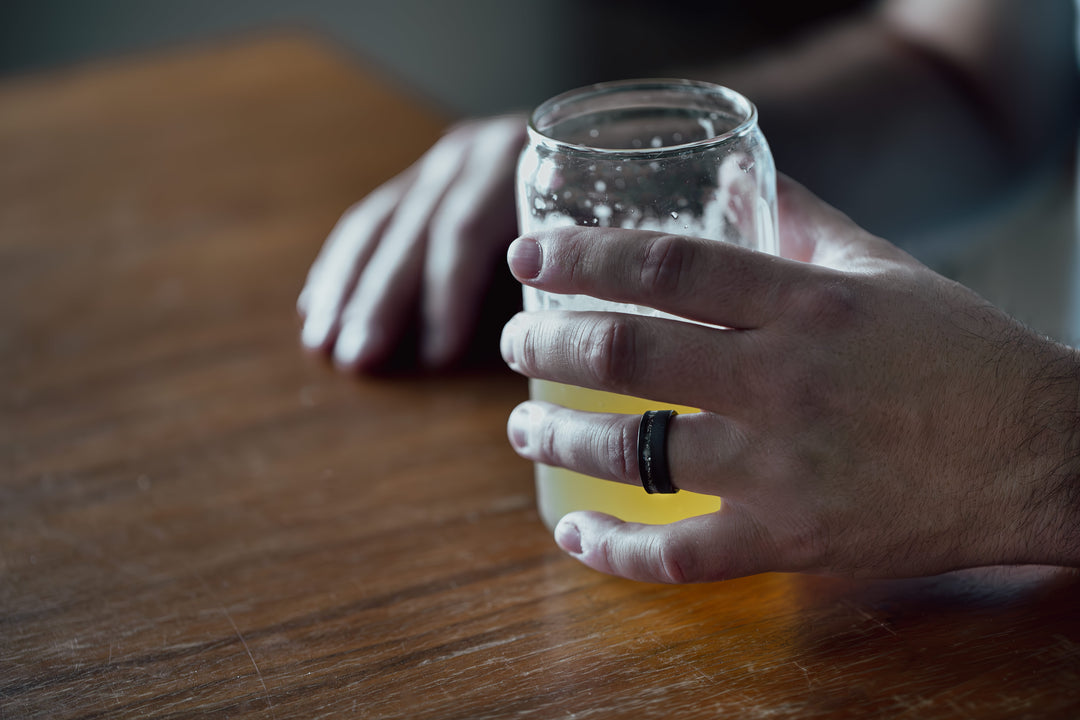 Black Meteorite Ring