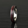 Purple Heartwood Tungsten Women's Wedding Band 4MM - Rings By Pristine 