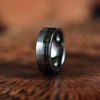 Two Tone Black Tungsten Meteorite Men's Wedding Band 8MM - Rings By Pristine 