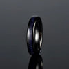 Crushed Sand Stone Tungsten Women's Wedding Band 4MM - Rings By Pristine 