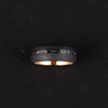 Rose Tungsten Crushed Meteorite Men's Wedding Band 8MM - Rings By Pristine 