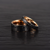 Rose Hammered Tungsten Crushed Meteorite Men's Wedding Band 8MM - Rings By Pristine 