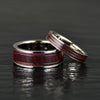 Purple Heartwood Tungsten Men's Wedding Band 8MM - Rings By Pristine 