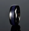 Crushed Sand Stone Tungsten Men's Wedding Band 8MM - Rings By Pristine 