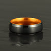 Pristine Passion Orange Interior Tungsten Men's Wedding Band 6MM