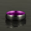 Pristine Passion Purple Interior Tungsten Wedding Band 6MM - Rings By Pristine 