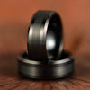 Black Tungsten Men's Wedding Band 8MM - Rings By Pristine 