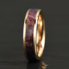 Rose Tungsten Box Elder Wood Men's Wedding Band 6MM - Rings By Pristine 