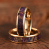 Rose Tungsten Box Elder Wood Men's Wedding Band 6MM - Rings By Pristine 