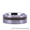 Antler Tungsten Mens Antler Ring Mens Brushed Tungsten Antler Comfort Fit Wedding Band Rings By Pristine - Rings By Pristine