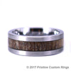 Antler Tungsten Wedding Band With Exotic Antler 8MM - Rings By Pristine