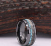 Antler Turquoise Tungsten Men's Wedding Band 8MM - Rings By Pristine