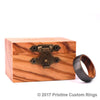 Black Tungsten Exotic Zebra Wood Men's Wedding Band 6MM-8MM - Rings By Pristine