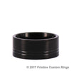 Black Tungsten Men's Wedding Band 12MM - Rings By Pristine