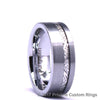 Brushed Tungsten Men's Wedding Band 8MM - Rings By Pristine
