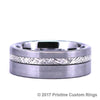 Brushed Tungsten Men's Wedding Band 8MM - Rings By Pristine