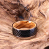 Carbon Fiber Ring Exotic Koa Wood Men's Wedding Band 8MM - Rings By Pristine