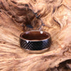 Carbon Fiber Ring Exotic Walnut Wood Men's Wedding Band 8MM - Rings By Pristine