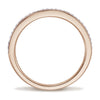 Diamond Wedding Band 18kt Rose Gold - Rings By Pristine