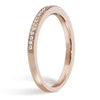 Diamond Wedding Band 18kt Rose Gold - Rings By Pristine