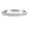 Diamond Wedding Band 18kt White Gold - Rings By Pristine