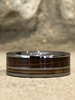 Tungsten Whiskey Barrel Wood Men's Wedding Band 8MM - Rings By Pristine 