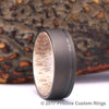 Gun Metal Grey Titanium Ring Exotic Antler Sleeve Men's Wedding Band 4MM-8MM - Rings By Pristine