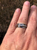 Antler Koa Wood Ring Tungsten Men's Wedding Band 8MM