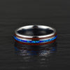 Opal Koa Wood Tungsten Ring His & Her Wedding Band Set 6MM-8MM