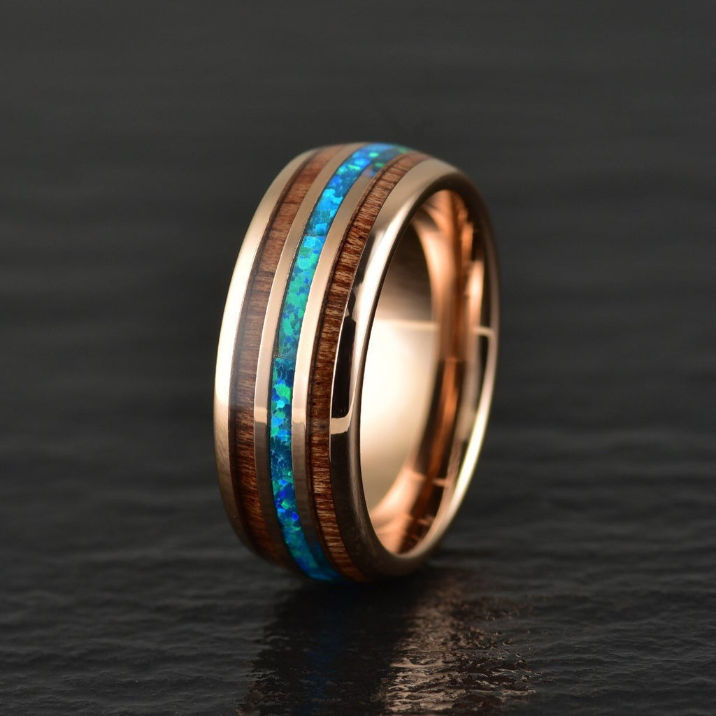 Aura Opal Gold Open Ring | Astrid & Miyu Rings