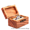 Silver Tungsten Ring - Exotic Koa Wood - Rings By Pristine