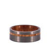 Silver Tungsten Ring - Exotic Koa Wood - Rings By Pristine