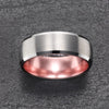 Silver Tungsten Ring - Pristine Rose - Rings By Pristine