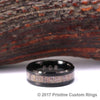 Tungsten Antler Ring Men's Wedding Band 8MM - Rings By Pristine