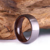 Tungsten Mens Wedding Band | Walnut Wood | Mens Wedding Ring | Mens Band | Wood Ring | Walnut Wood Ring | Tungstne Rings | Tungsten Bands - Rings By Pristine