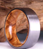 Tungsten Ring | Olive Wood Ring | Mens Wedding Band | Wood Wedding Ring | Mens Wood Band | Mens Ring | Wood Ring |Tungsten Mens Wedding Ring - Rings By Pristine