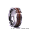 White Titanium Ring - Exotic Antler And Koa Wood - Rings By Pristine