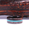 Wood Ring - Ebony Wood Antler & Turquoise - Rings By Pristine
