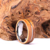 Zebra Wood Tungsten Wedding Band 8MM - Rings By Pristine 